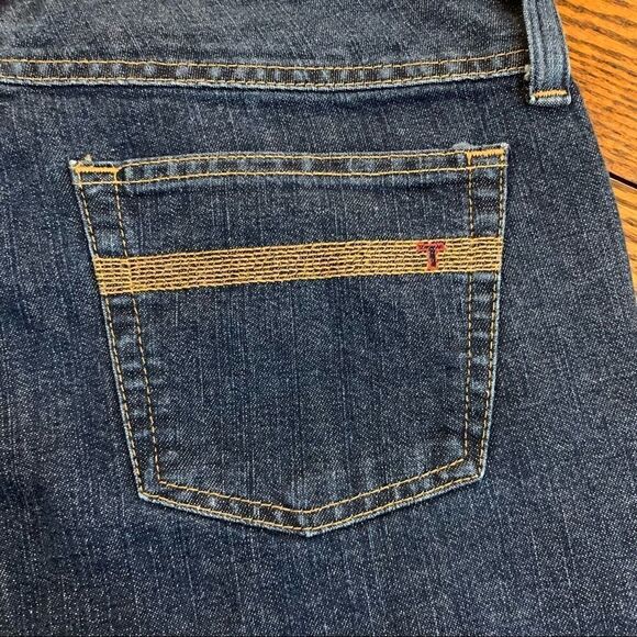 Tommy Jeans Flare Dark Wash Jeans 13 Double Button Y2K 2000s - Picture 7 of 12